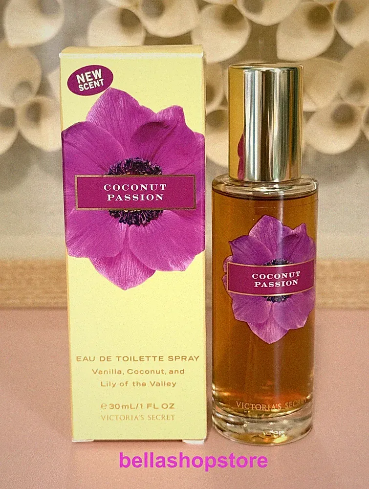 RARE Victoria's Secret Coconut Passion Eau De Toilette Spray 1 fl oz Retired