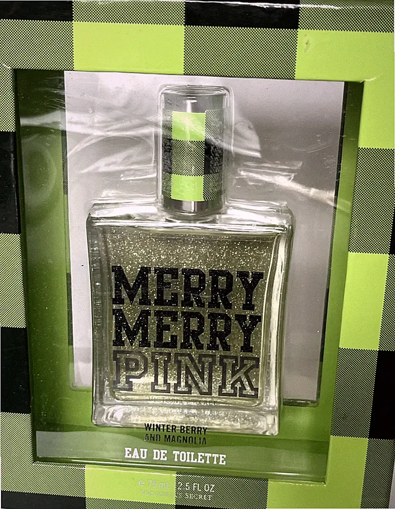 RARE Victoria’s Secret MERRY MERRY PINK eau de perfume Winter Berry and Magnolia