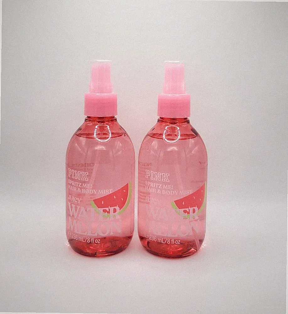 Victoria's Secret Pink Juicy Watermelon Fragrance Hair & Body Mist 8 oz Set of 2