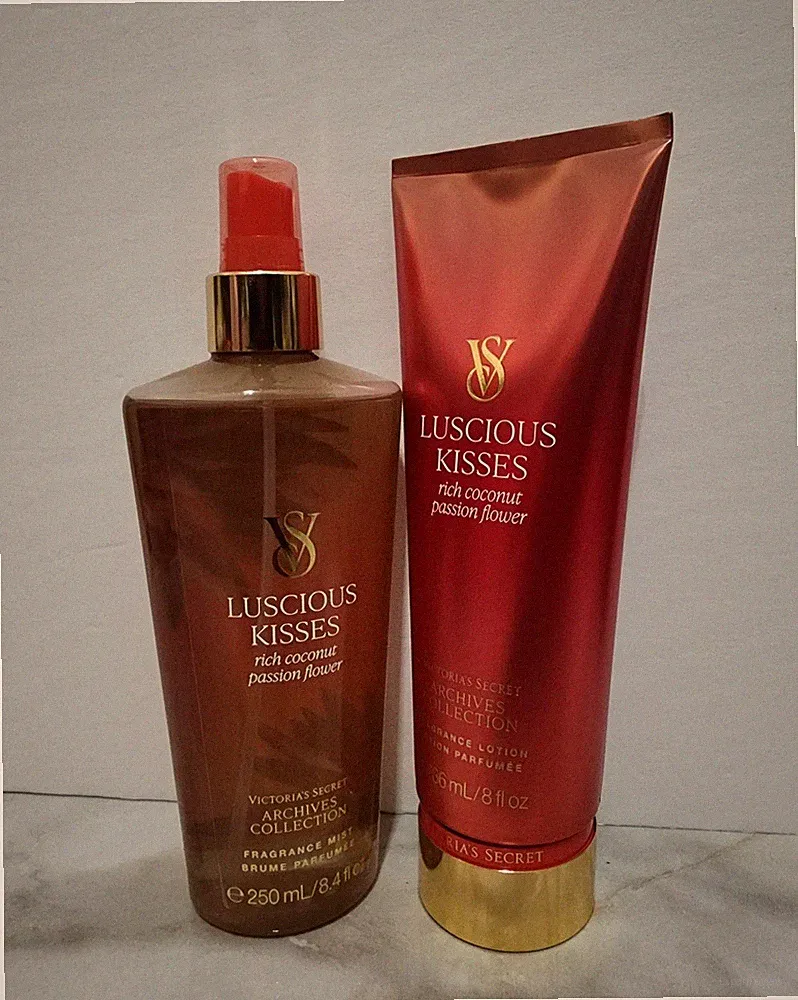 Victoria's Secret Re Designed Look Lucious Kisses Fragrance Mist $ Lotion