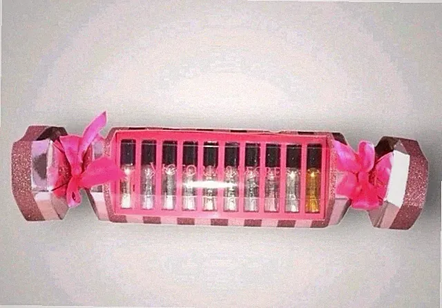 Victoria’s Secret Sampler Gift Set Of 10 Perfumes Eau De Parfum .09 oz Each