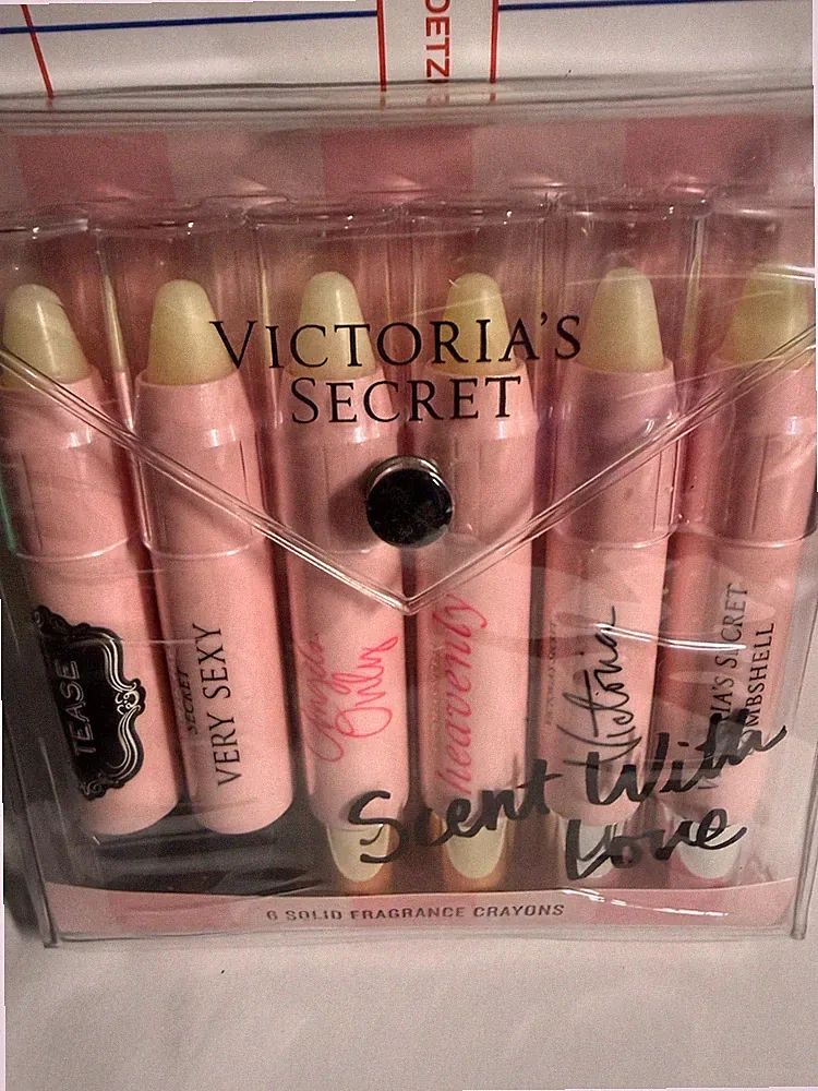 Victoria's Secret Solid Fragrance Crayons 6 Piece Set Solid Parfum Perfume NEW