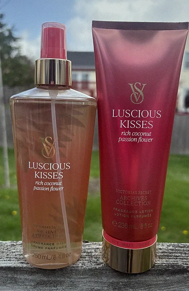 Victoria's Secret2026 Re Designed Look Lucious Kisses Fragrance Mist $ Lotion