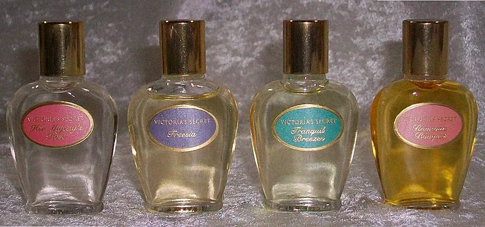 Vintage Victoria's Secret Miniature Cologne Sampler Belgium Perfume Bottles (4)